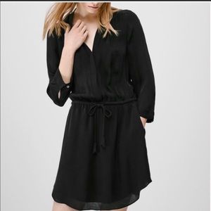 Aritzia Babaton Silk Black Dress